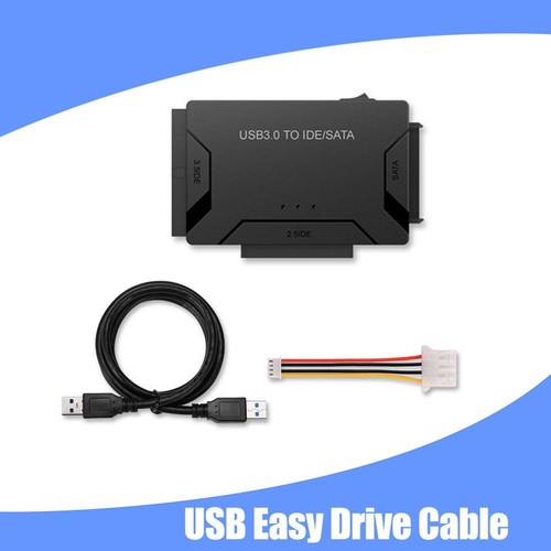 Behogan USB 3.0 Zu SATA & IDE Adapter - Festplatten Adapter Mit 12V Netzteil