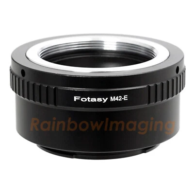 FOTASY Copper Adjustable 42mm M42 lens to Sony E-Mount NEX-7 NEX-5R NEX-5T adapter