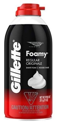 2PCS Gillette Foamy Shave Foam Original 11 Ounce (311g) each