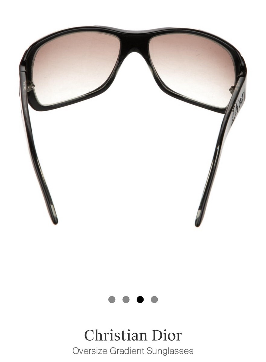 Christian DIOR Strass 1 Black Gradient Rhinestone Authentic