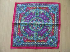 New Colorful Graphic Paisley Pink Bandana Head Wrap Hip Hop Biker Scarf Cotton