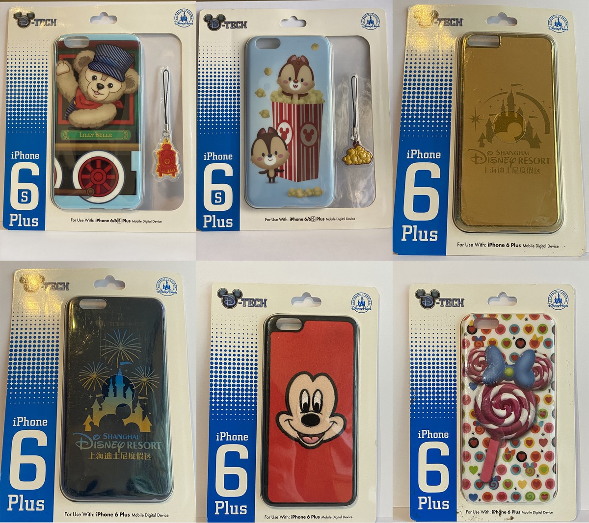 iPhone 6 6S Plus Disney Phone Case Cover D-Tech Cartoon Plastic 