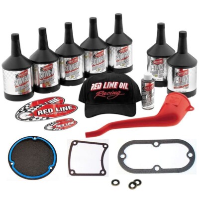 Complete Red Line Primary Oil Power Pack Kit w/ Gaskets Harley Evolution 83-99
