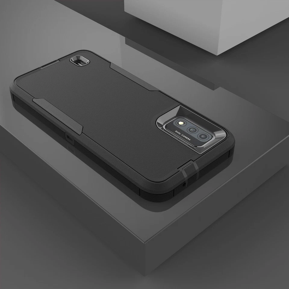 For Wiko Ride 3 Shockproof Bicolor Hybrid Armor TPU Back Case Cover - Image 3 of 4