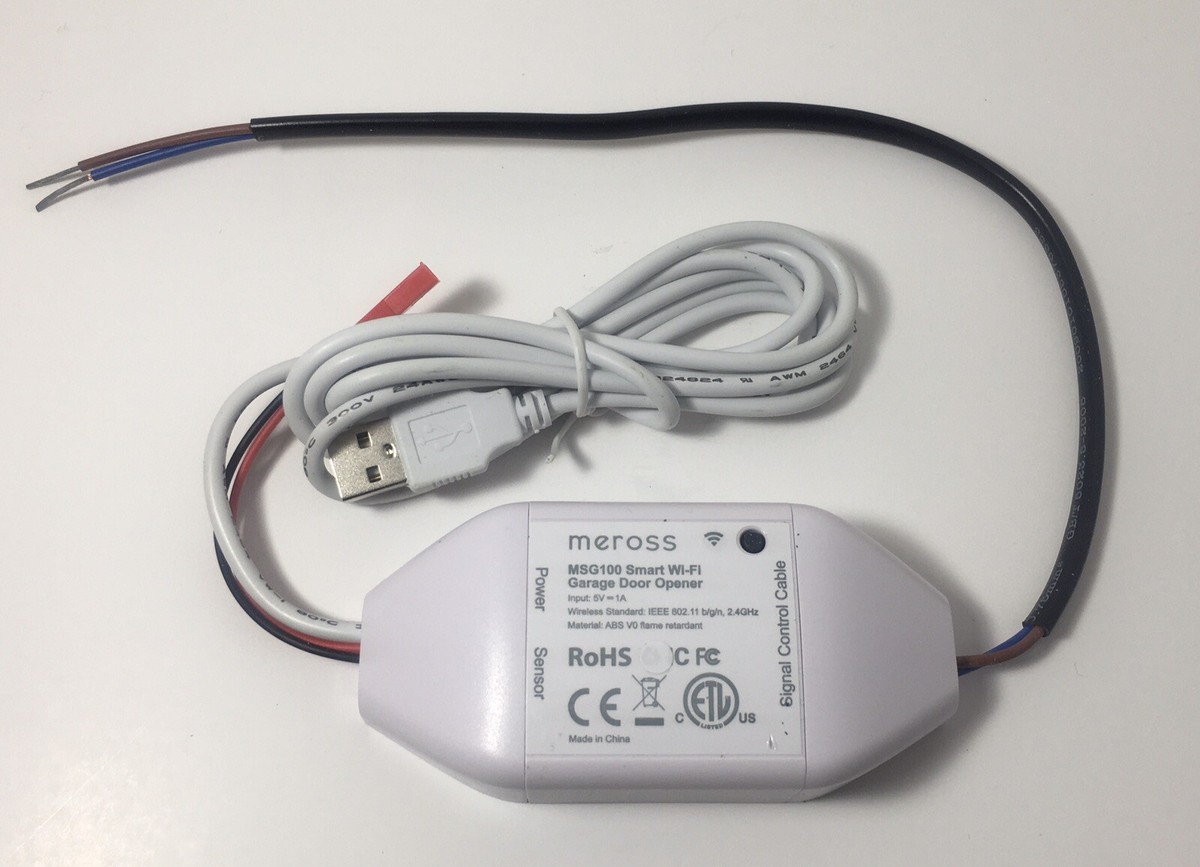 Meross MSG100 Smart Wi-Fi Garage Door Opener White Supports Meross MSG100 Smart Wi-Fi Garage Door Opener White Supports