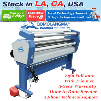 63'' Full-auto Wide Format Cold Laminator Machine Laminating With Heat Assisted