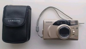 Retro Film Camera Samsung Rocas 110 APS Retro with Leather Case - VGC