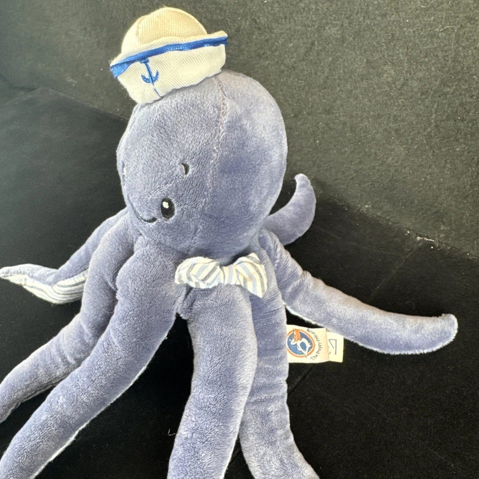 Juguete de peluche para bebé Preppy Pelican Blue Octopus Sailor 9" 2019 Foto 4 de 4