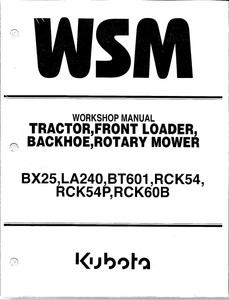 Kubota Bx25 Service Manual Download