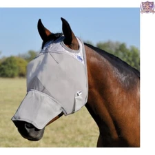 Advanced Long Nose Fly Mask for Horses - Allergen-Free UV Protection
