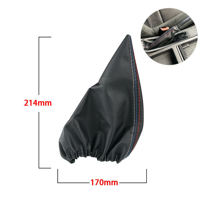 2*Gear Shift Knob Handbrake Gaiter Boot Leather LCover for BMW 3er E36 E46 E30 thumbnail 6