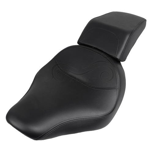 Black Driver Rider Passenger Seat Fit For Harley Fat Boy FLSTF 2007-2017 2008 - Picture 20 of 21