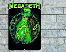Megadeth Aluminum Metal 8"x12" Garage Man Cave Rock Concert