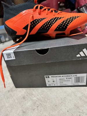 adidas Predator Accuracy.1 Low FG Soccer Cleats Men's solarorange/black Size 7.5