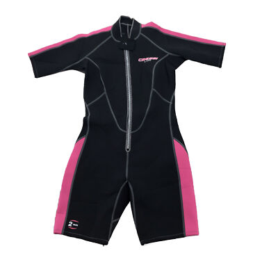 CRESSI WOMEN'S LIDO 2MM SHORTY WETSUIT BLACK-PINK XS, SMALL, MED, LARGE, XL, XXL