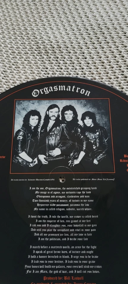 Motorhead, Orgasmatron, 1986  Made In UK Picture Disc  - Image 4 of 4