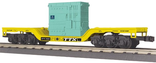 MTH 30-76935 TTX CENTRO DEPRIMIDO PLANO VAGÓN RIEL O CALIBRE 3 RIELES RD. #2005 | Zustand: New