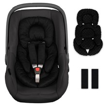 Infant Car Seat Insert, Reversible Car Seat Head Support Baby with 2 Covers, ...