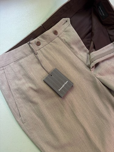 NWT Ermenegildo Zegna Wool Slim Pants Size 35 waist (mislabeled 56 EU)