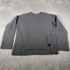 Zadig  Voltaire Sweater Womens Small Gray Mark Deluxe C 100 Cashmere Crewneck