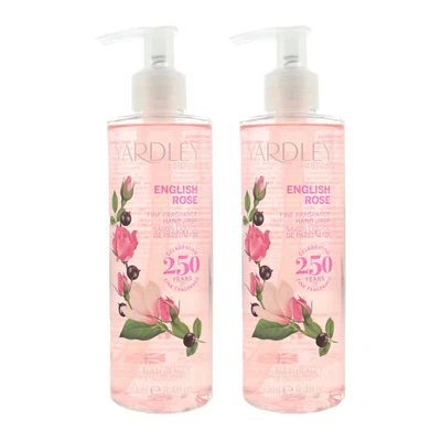 Yardley English Rose Fine Fragrance Hand Wash 250ml x 2