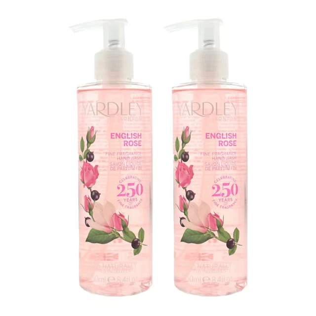 Yardley English Rose Gel Pour Lavage Des Mains Parfumé 250 ml x 2 - Photo 1/2