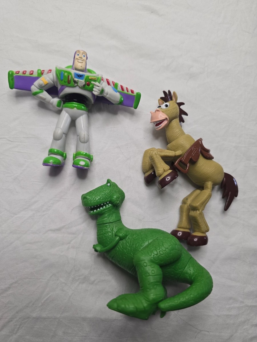Disney Pixar Toy Story Rex Green Dinosaur Bullseye and Buzz