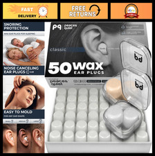 Silicone Gel Ear Plugs for Sleeping & Swimming - 50 Noise Cancelling Earplugs, 3