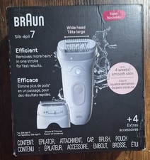 Braun Epilator Silk- pil 7 Hair Removal Device Women Shaver  Trimmer Wet/Dry