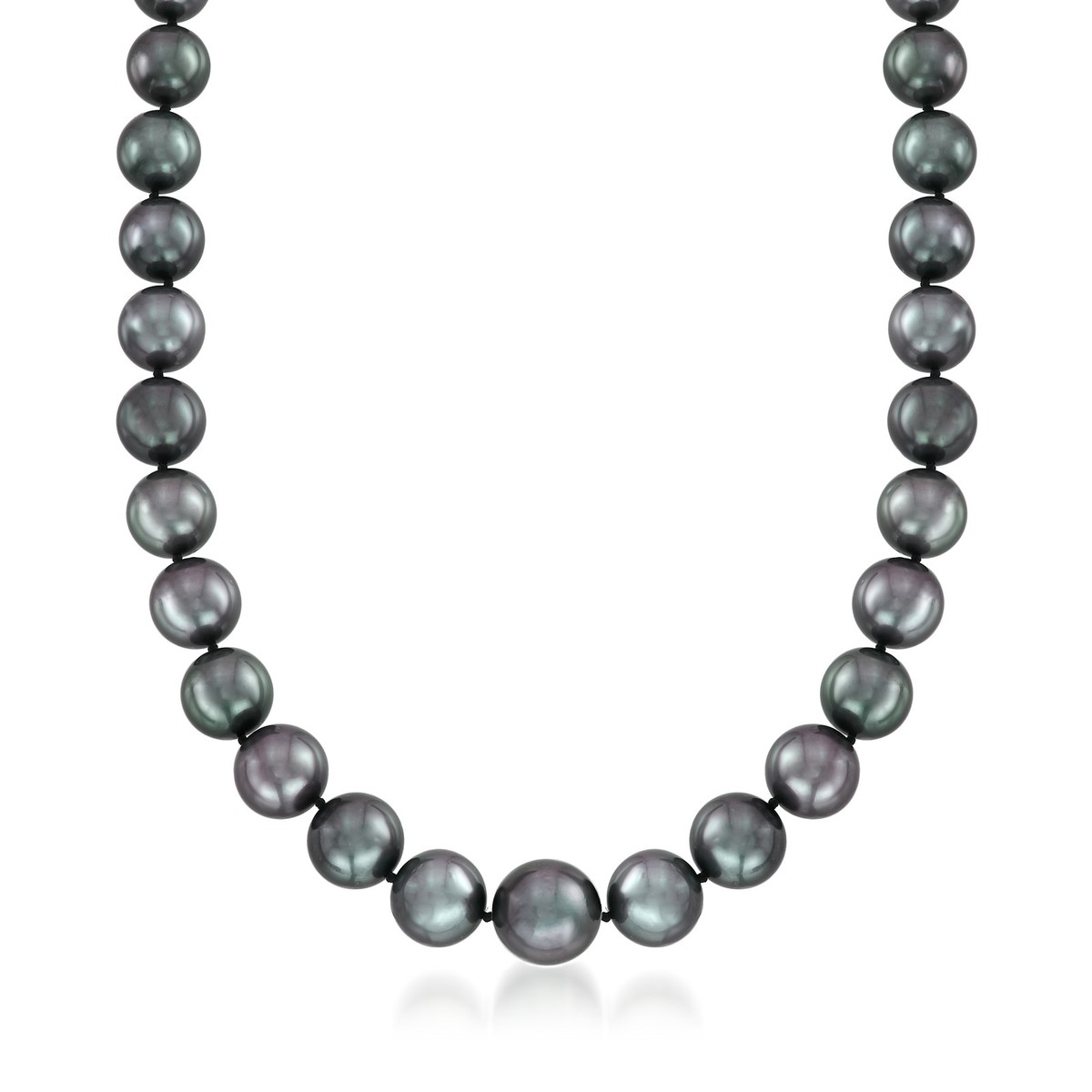 Ross-Simons 10-13mm Black Cultured Tahitian Pearl Necklace With