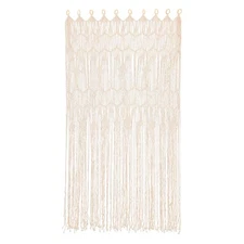 Large Macrame Curtain Handmade Wall Hanging Tapestry Boho Doorway Decor