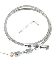 36" Throttle Cable Kit,Car Braided Throttle Cable,LS Swap Steel Braided 