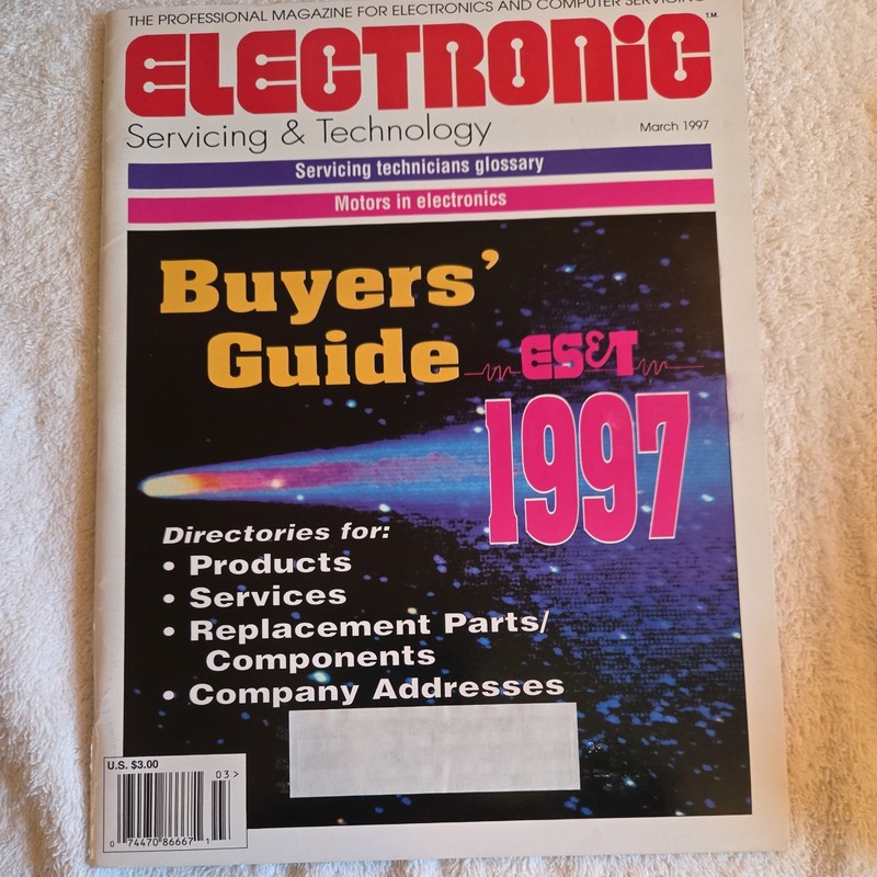 Electronic Servicing & Technology  Magazines 13 misc mags from 1996 to 1998