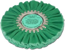 Zephyr 8" Airway Buffing Wheel for Industrial Polishers Big Rigs & Trucks, Green