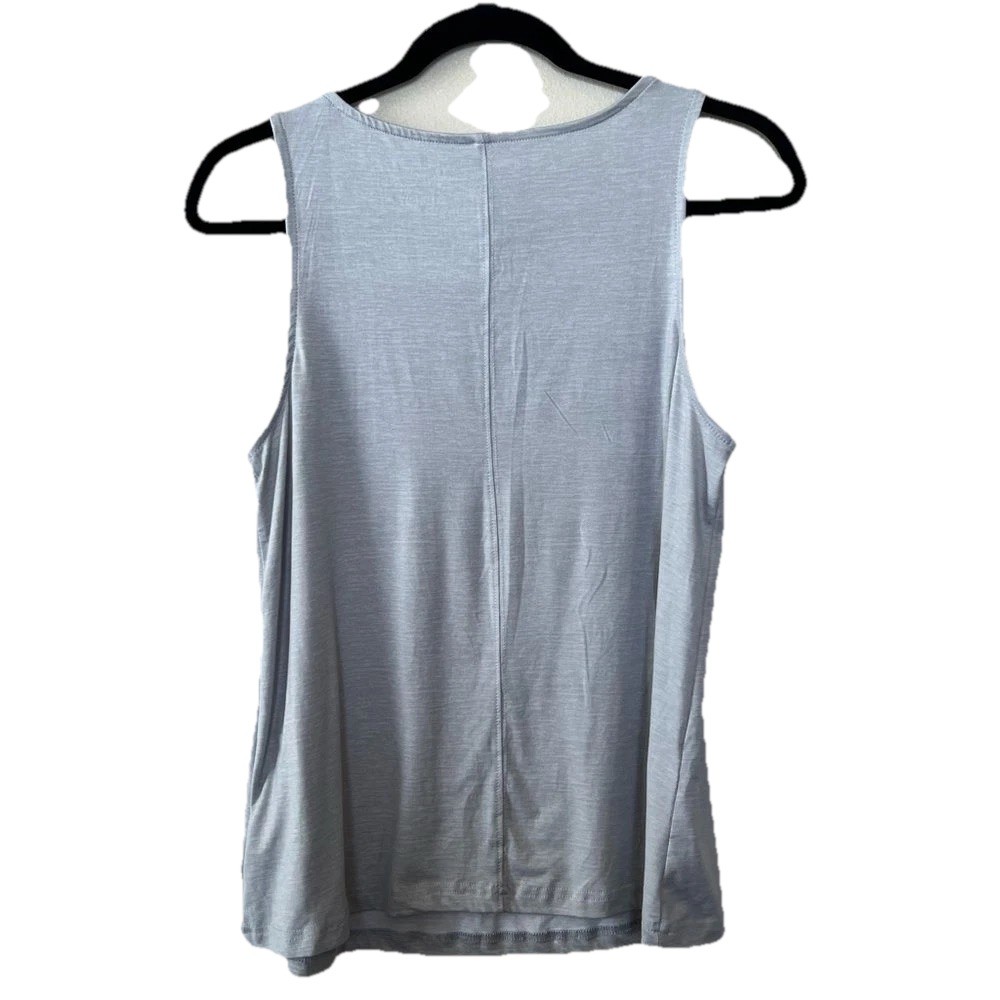 Rae Dunn Tank Top Women S Heartbreaker Athleisure Graphic Gray Wide Strap EUC