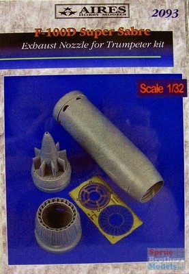 ARS2093 1:32 Aires F-100D Super Sabre Exhaust Nozzle (TRP kit) #2093
