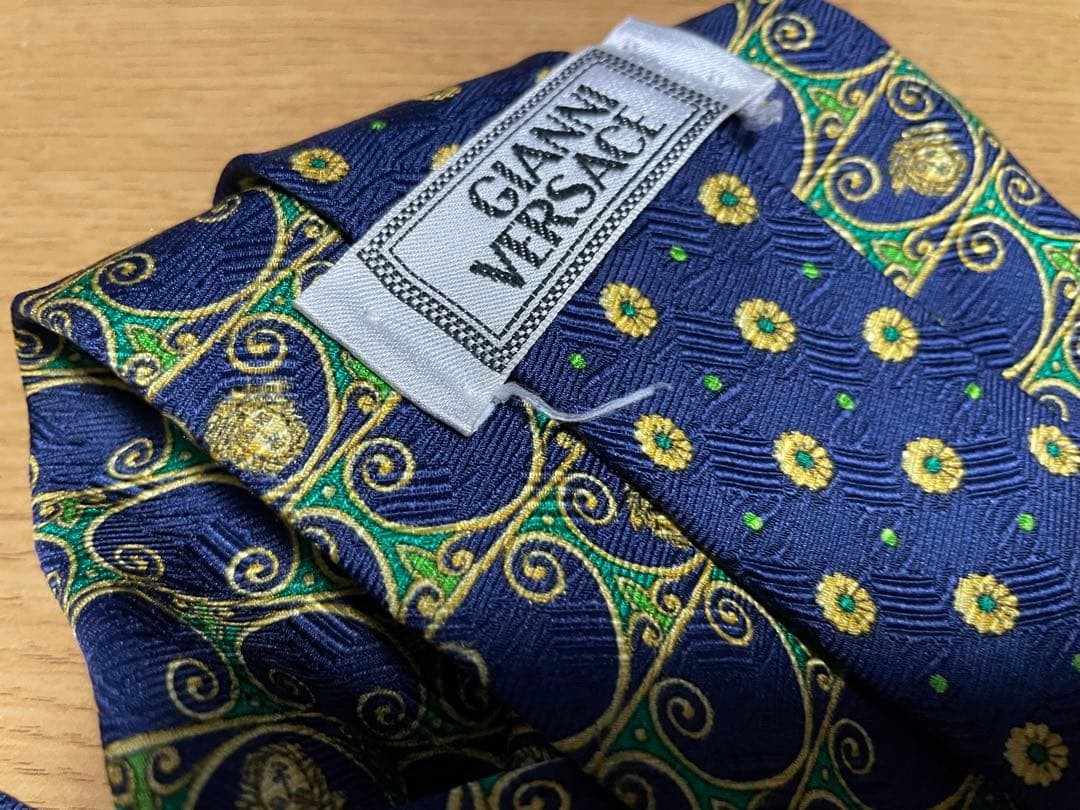 Auth GIANI VERSACE Tie Allover Pattern Multicolor… - image 6