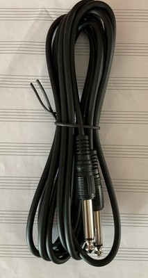 E-Gitarre & Bass 3m Zuleitung Kabel gerade Stecker Buchse zu Klinke (6,35mm)
