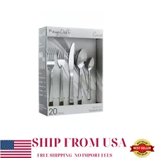 Cravat 20-Piece Silver Stainless Steel Flatware Set (Service for 4)