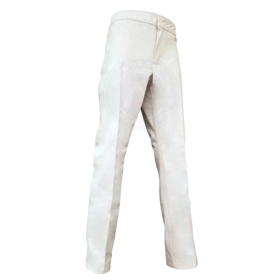 White Soft Sheepskin Leather Elvis 1968 Comeback Suit | Tribute Costume Outfit - Image 4 of 4