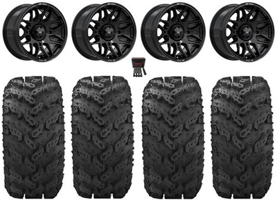 MSA Radar 14'' Wheels Gloss Bk 30'' Reptile Tires Can-Am Renegade Outlander