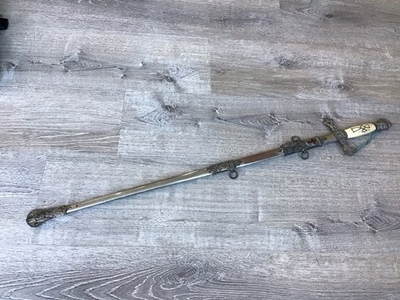 #ad Henderson Ames Co Kalamazoo MI Militia Sword Scabbard Decorative Sword $149.99