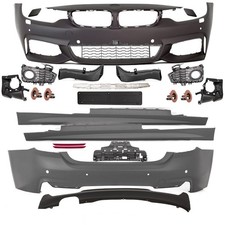 KOMPLETT Bodykit Sto�stange Schweller+Zubeh�r passt f�r BMW F32 F33 auch M Paket