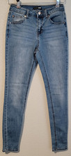 Fashion Nova Women’s Jeans 3/26 Blue Skinny Tapered Mid Rise Stretch