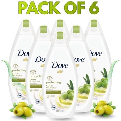 1Dove Protecting Care Body Wash & Shower Gel with Olive Oil for Dry Skin, 500ml