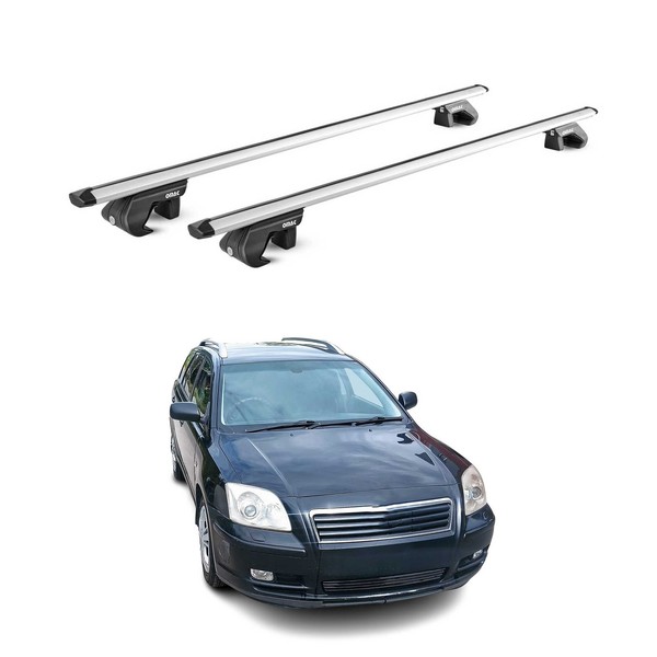 DachträGer FüR Toyota Avensis Mk1 Kombi 1997-2003 5 TüR 90Kg Alu Silber 2X ABE-image