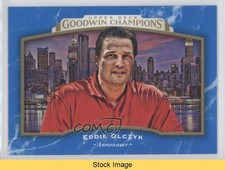 2017 Upper Deck Goodwin Champions Horizontal Royal Blue Ed Olczyk #94 READ y0i
