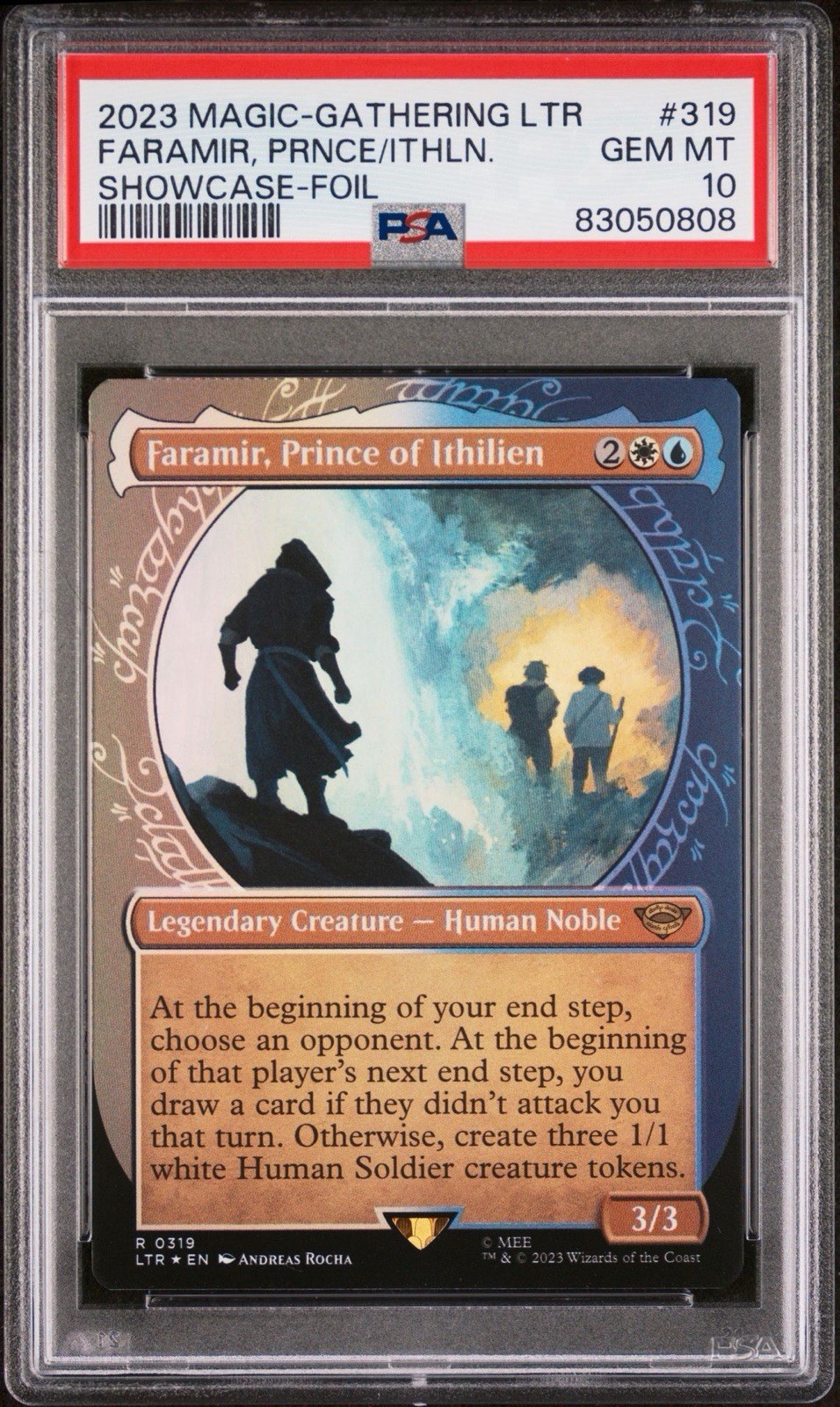 2023 Faramir, Prince of Ithilien MTG Lord Of The Rings Showcase Foil #319 PSA 10