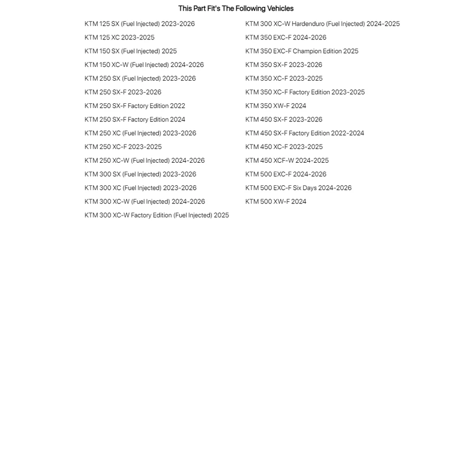 UFO Side Panels Non Vented KTM Orange For KTM 500 EXC-F 2024-2025 — 第 2/2 张图片