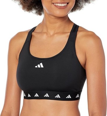 Adidas Womens Powerreact Training Medium Support Techfit Bra Black XX-Small D